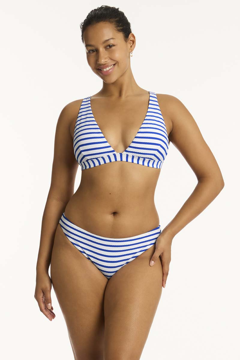 Amalfi Longline Tri Top - Amalfi Blue - Sea Level Australia 