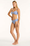 Amalfi Mid Bikini Pant - Amalfi Blue - Sea Level Australia 