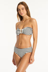 Amalfi Mid Bikini Pant - Amalfi Black - Sea Level Australia 