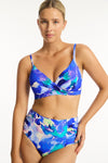 Cascade Twist Front DD/E Bra - Cascade Cobalt - Sea Level Australia 