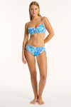 Daisyfield Balconette Bra - Daisyfield Blue - Sea Level Australia 