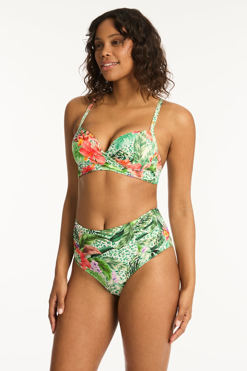 Dolce High Waist Gathered Side Pant - Dolce - Sea Level Australia 