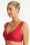 Honeycomb Cross Front Multifit Bra - Honeycomb Red - Sea Level Australia 