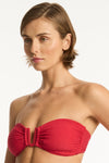 Honeycomb U Bar Bandeau - Honeycomb Red - Sea Level Australia 