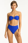 Honeycomb U Bar Bandeau - Honeycomb Cobalt - Sea Level Australia 