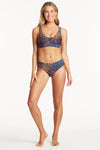 Hunter Longline Tri Bra With Macrame Detail - Hunter - Sea Level Australia 