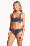 Hunter Longline Tri Bra With Macrame Detail - Hunter - Sea Level Australia 