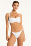 Interlace Seamless Bandeau - Interlace White - Sea Level Australia 