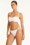 Interlace Seamless Bandeau - Interlace White - Sea Level Australia 