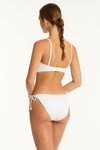 Interlace Seamless Bandeau - Interlace White - Sea Level Australia 