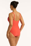 Messina Cross Front One Piece - Messina Flame - Sea Level Australia 