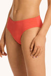 Messina Mid Bikini Pant - Messina Flame - Sea Level Australia 