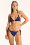 Messina Halter Slide Tri - Messina French Navy - Sea Level Australia 