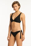 Eco Essentials Longline Underwire Bra - Eco Essentials Black - Sea Level Australia 