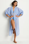 Vacay Boho Long Shirt Dress