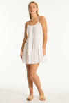 Heatwave Short Sundress in Heatwave White | Sea Level Australia 