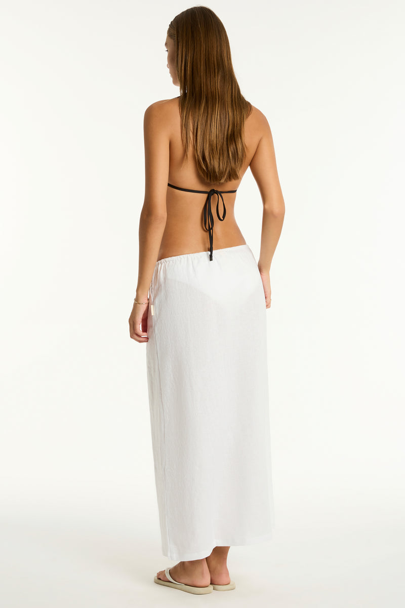 Tidal Linen Surf Skirt