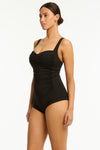 Eco Essentials Twist Front Boyleg One Piece