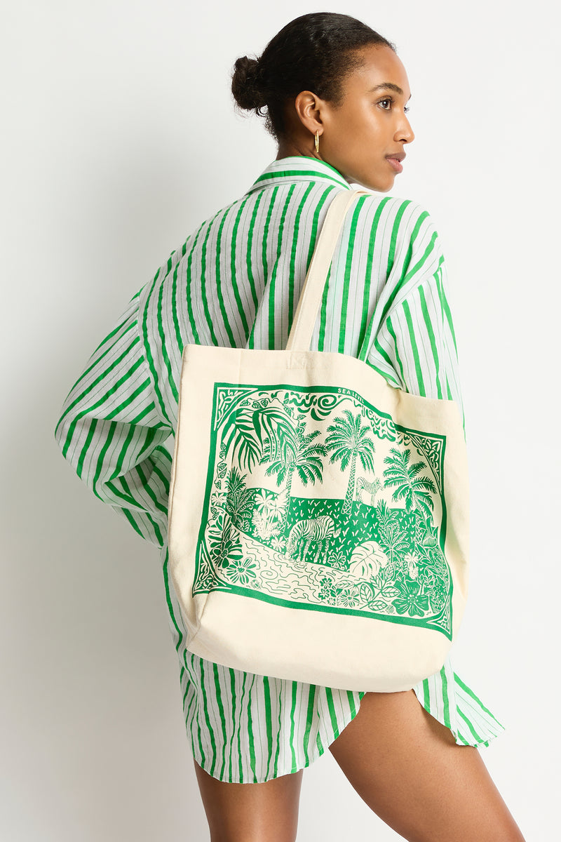 Jungle Beach Tote Bag