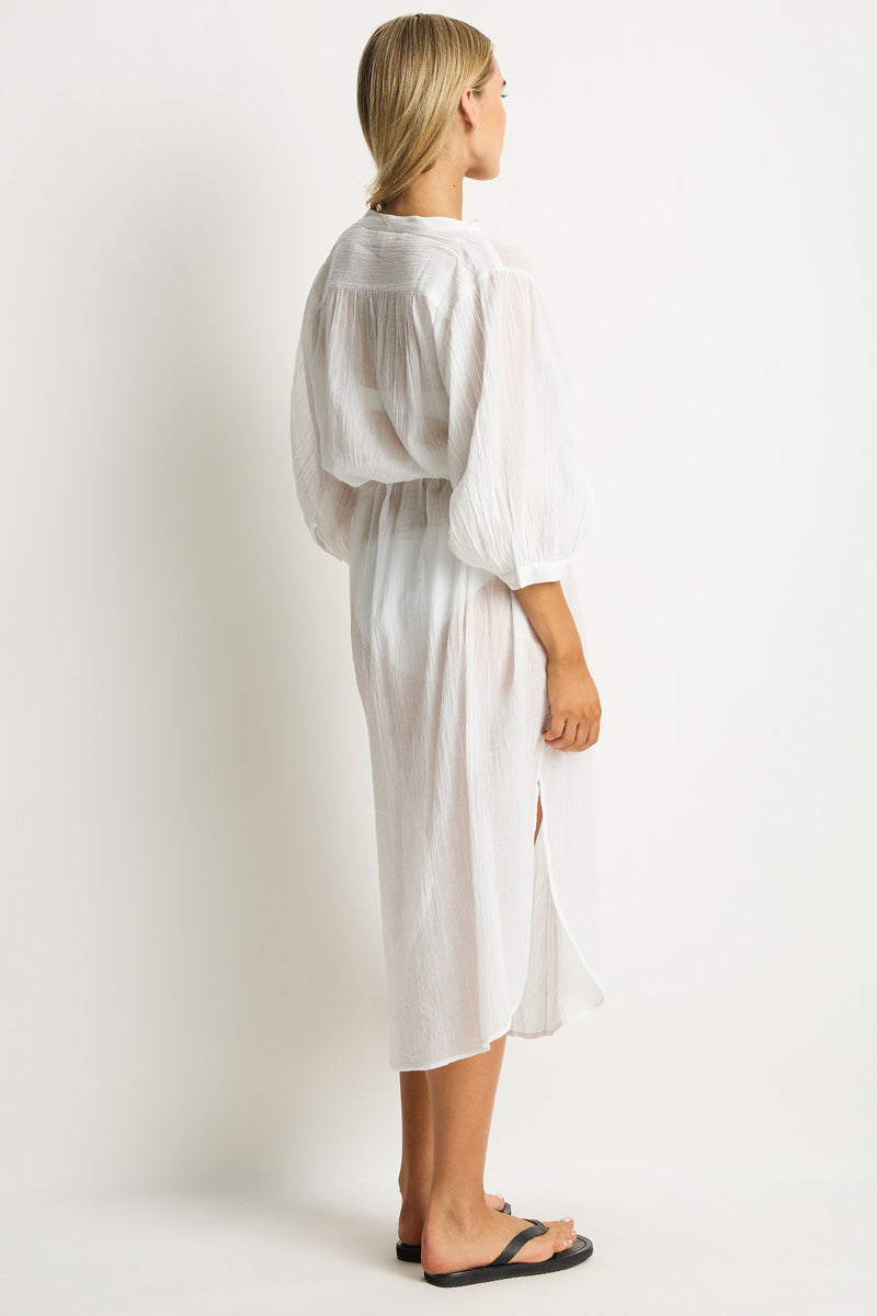 Salt Boho Long Shirt Dress