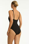 Eco Essentials Spliced Waisted One Piece