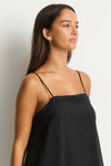 Shore Linen Panelled Bandeau Lace Short Dress