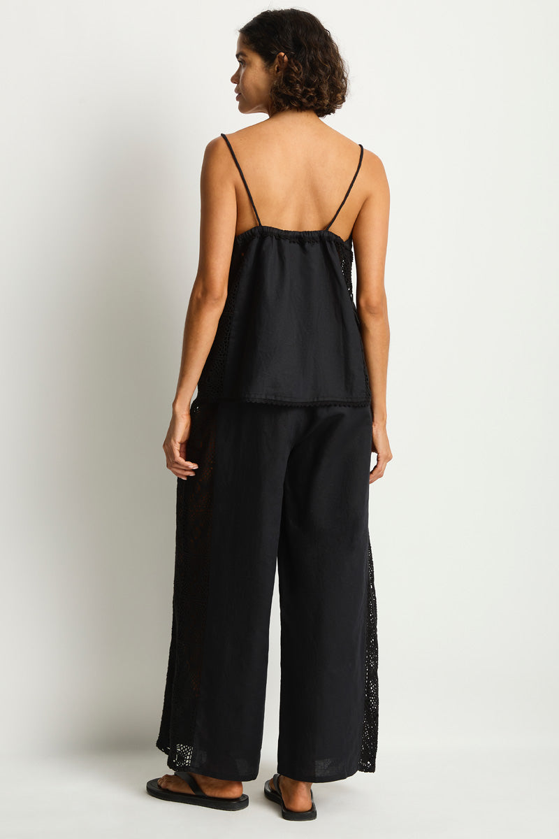 Shore Linen Panelled Shift Cami Top