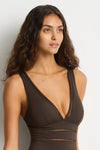 Essentials Edit Spliced One Piece