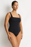 Essentials Edit Square Neck Panelled Underwire One Piece