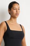 Essentials Edit Square Neck Panelled Underwire One Piece