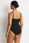 Essentials Edit Square Neck Panelled Underwire One Piece