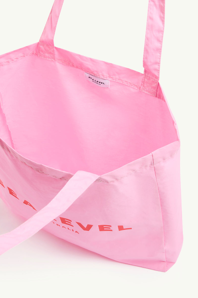 Logo Cotton Beach Tote