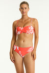 Aloha Twist Bandeau - Aloha Flame - Sea Level Australia 