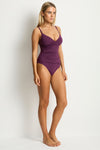 Essentials Edit Cross Front Scoop Back One Piece