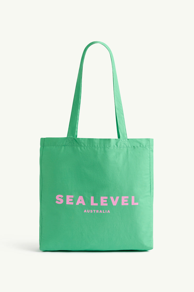 Logo Cotton Beach Tote