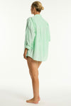 Breeze Linen Beach Shirt in Breeze Linen | bond-eye swim