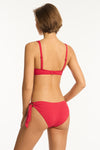 Eco Essentials Longline Underwire Bra - Eco Essentials Red - Sea Level Australia 