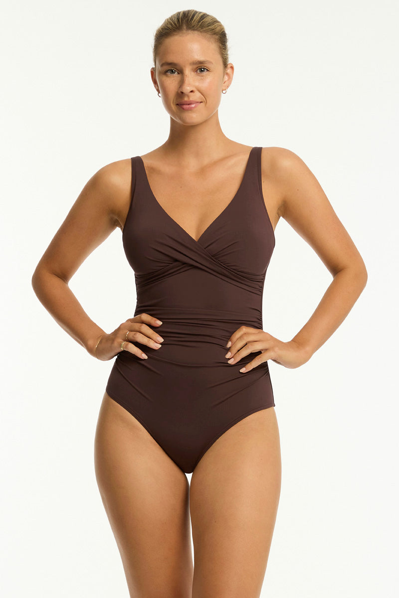 Essentials Edit Cross Front One Piece