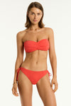 Flame Essentials Edit Twist Bandeau in Sea Level | Sea Level Australia 