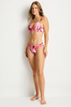 Neon Wave Cross Front Moulded Cup Bra
