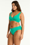 Evergreen Essentials Edit Mid Bikini Pant in Sea Level | Sea Level Australia 