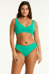 Evergreen Essentials Edit Mid Bikini Pant in Sea Level | Sea Level Australia 