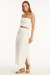 White Sunset Beach Bandeau Top - Sunset White - Sea Level Australia 