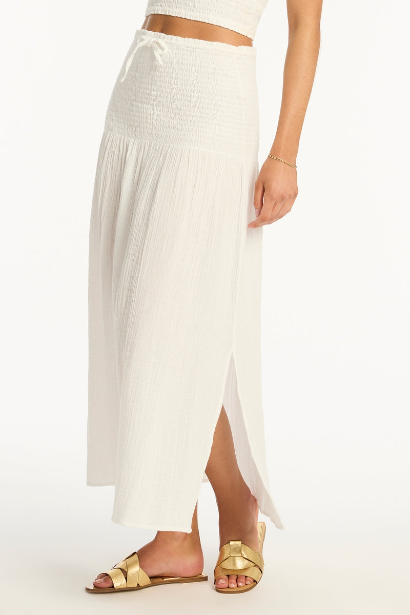 White Sunset Beach Skirt - Sunset White - Sea Level Australia 