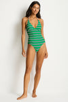 Voyage Longline Halter One Piece