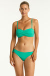 Evergreen Essentials Edit Twist Bandeau in Sea Level | Sea Level Australia 