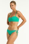 Evergreen Essentials Edit Twist Bandeau in Sea Level | Sea Level Australia 