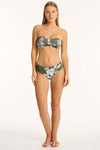 Aloha Twist Bandeau - Aloha Khaki - Sea Level Australia 