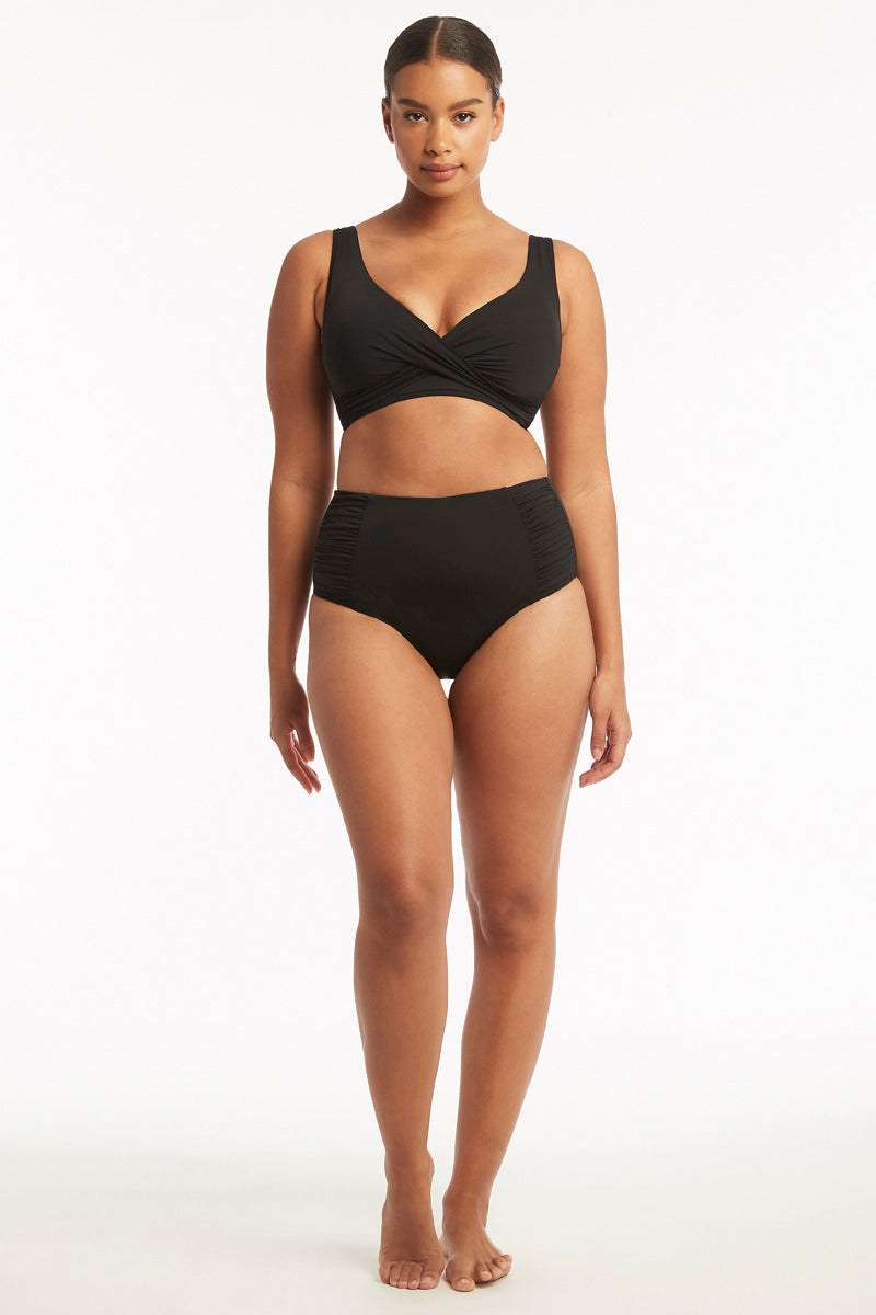 Eco Essentials High Waist Gathered Side Pant