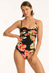 Juniper Twist Bandeau One Piece - Juniper - Sea Level Australia 